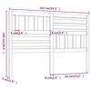 vidaXL Κεφαλάρι Κρεβατιού 141x4x100 εκ. από Μασίφ Ξύλο Πεύκου