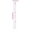 vidaXL Στύλος Περιφράξεων Άλλο 26 pcs Γκρι 3,2 x 3,2 x 210 εκ Ατσάλι