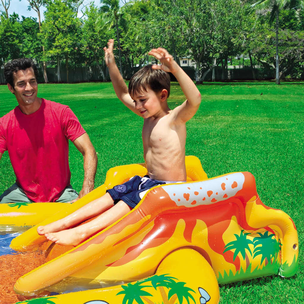 Intex Φουσκωτή Πισίνα Dinosaur Play Center 249x191x109 εκ. 57444NP