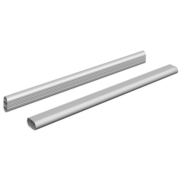vidaXL &Rho;ά&beta;&delta;&omicron;&sigmaf; &Nu;&tau;&omicron;&upsilon;&lambda;ά&pi;&alpha;&sigmaf; 2 pcs &Alpha;&sigma;&eta;&mu;ί 764 x 15 x 29 mm &Alpha;&lambda;&omicron;&upsilon;&mu;&iota;&nu;έ&nu;&iota;&omicron; &Kappa;&rho;ά&mu;&alpha;