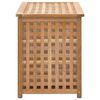 vidaXL Καλάθι/Μπαούλο Απλύτων 77,5x37,5x46,5 εκ. Μασίφ Ξύλο Καρυδιάς