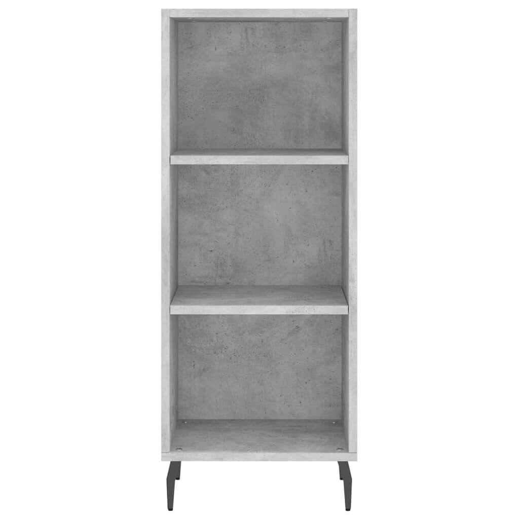 vidaXL Ντουλάπι Γκρι Σκυροδέματος 34,5x34x180 εκ. Επεξεργασμένο Ξύλο