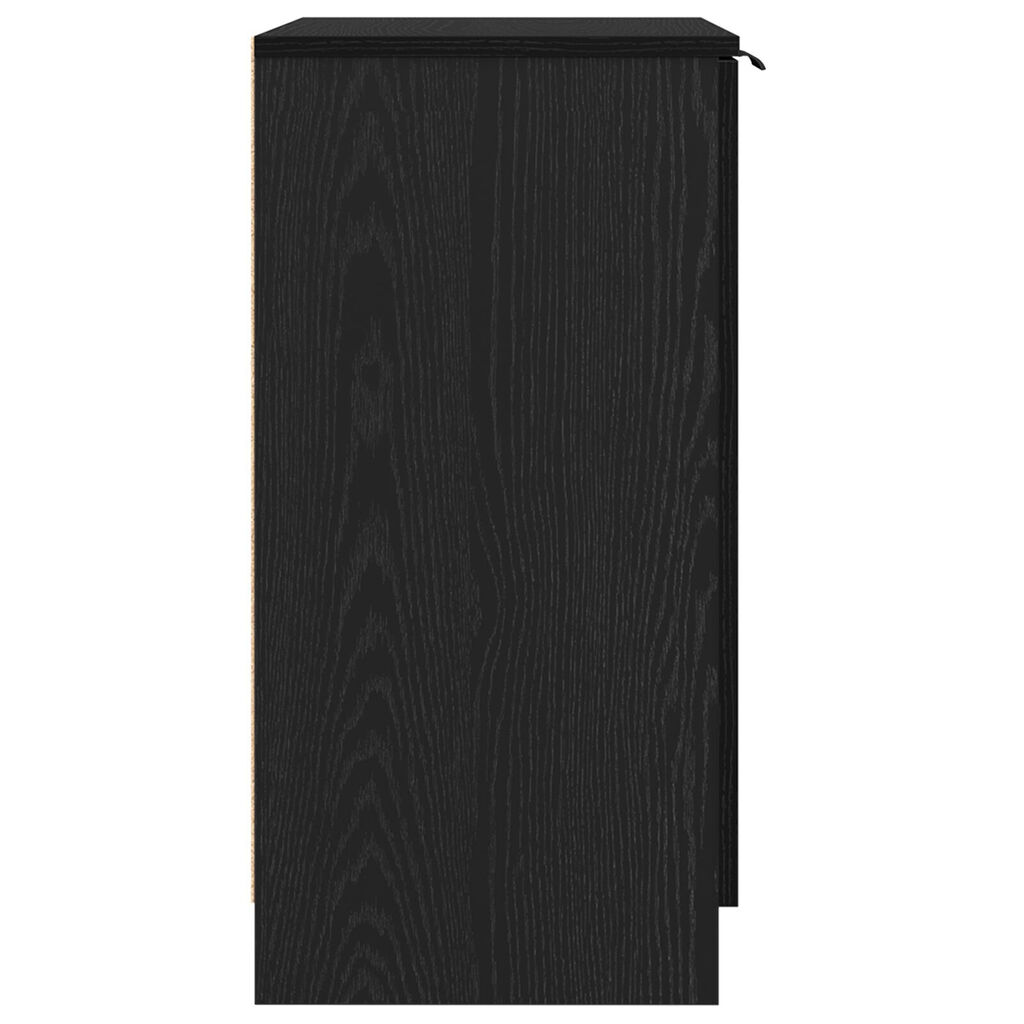 vidaXL Ντουλάπα Παπουτσιών Μαύρο Δρυς 59x35x70 εκ Επεξεργασμένο Ξύλο