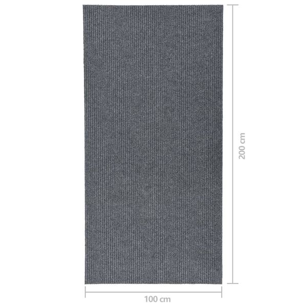 vidaXL Χαλί Διάδρομος / Συλλέκτης Βρωμιάς Γκρι 100 x 200 εκ.