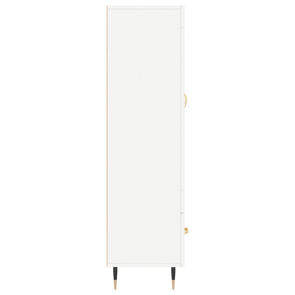 vidaXL Ντουλάπα Λευκή 69,5 x 31 x 115 εκ. από Επεξεργασμένο Ξύλο