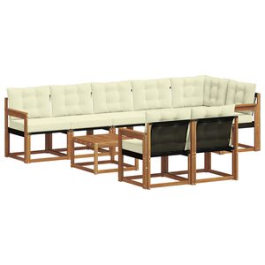 vidaXL &Sigma;&epsilon;&iota;&rho;ά &Kappa;&alpha;&nu;&alpha;&pi;έ &Epsilon;&xi;&omega;&tau;&epsilon;&rho;&iota;&kappa;&omicron;ύ &mu;&epsilon; &mu;&alpha;&xi;&iota;&lambda;ά&rho;&iota; 9 pcs &Phi;&upsilon;&sigma;&iota;&kappa;ό &kappa;&alpha;&iota; &Kappa;&rho;έ&mu;&alpha;