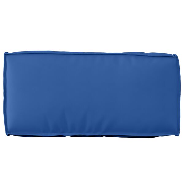 vidaXL Μαξιλάρι παλέτας για πλάτη Μπλε Ρουά 80 x 40 x 12 cm