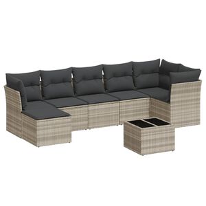 vidaXL &Sigma;&alpha;&lambda;ό&nu;&iota; &Kappa;ή&pi;&omicron;&upsilon; &Sigma;&epsilon;&tau; 8 &Tau;&epsilon;&mu;&alpha;&chi;ί&omega;&nu; &Gamma;&kappa;&rho;&iota; &Sigma;&upsilon;&nu;&theta;&epsilon;&tau;&iota;&kappa;ό &Rho;&alpha;&tau;ά&nu; &mu;&epsilon; &Mu;&alpha;&xi;&iota;&lambda;ά&rho;&iota;&alpha;