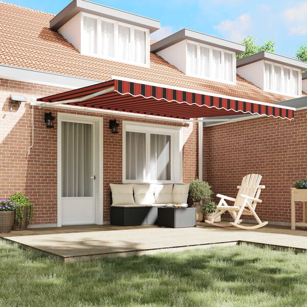 vidaXL Αυτόματη Ανασυρόμενη Τέντα Ανθρακί 350x250 εκ.