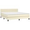 vidaXL &Kappa;&rho;&epsilon;&beta;ά&tau;&iota; Boxspring &mu;&epsilon; &Sigma;&tau;&rho;ώ&mu;&alpha; & LED &Kappa;&rho;&epsilon;&mu; 180x200 &epsilon;&kappa;. &Sigma;&upsilon;&nu;&theta;. &Delta;έ&rho;&mu;&alpha;