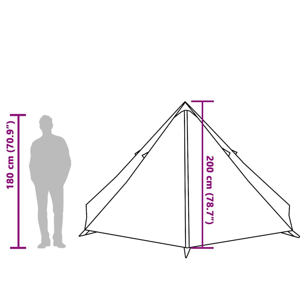 vidaXL Σκηνή Κάμπινγκ Tipi 8 Ατόμων Αδιάβροχη Γκρι/Πορτοκαλί