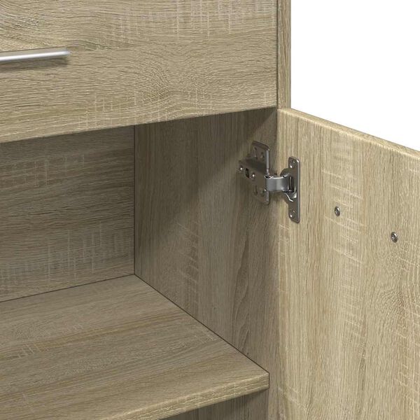 vidaXL Ντουλάπι Μπάνιου Sonoma Δρυς 60 x 33 x 80 εκ. από Επεξ. Ξύλο