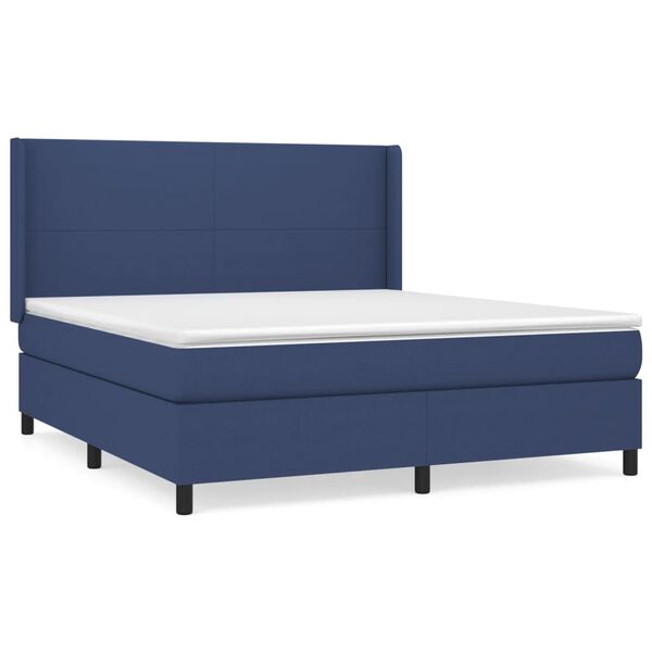 vidaXL &Kappa;&rho;&epsilon;&beta;ά&tau;&iota; Boxspring &mu;&epsilon; &Sigma;&tau;&rho;ώ&mu;&alpha; &Mu;&pi;&lambda;&epsilon; 160x200 &epsilon;&kappa;. &Upsilon;&phi;&alpha;&sigma;&mu;ά&tau;&iota;&nu;&omicron;