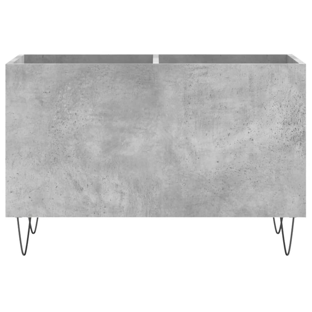 vidaXL Δισκοθήκη Γκρι Σκυροδέματος 74,5x38x48 εκ. Επεξεργασμένο Ξύλο