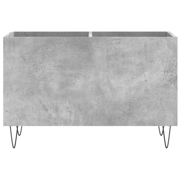 vidaXL Δισκοθήκη Γκρι Σκυροδέματος 74,5x38x48 εκ. Επεξεργασμένο Ξύλο