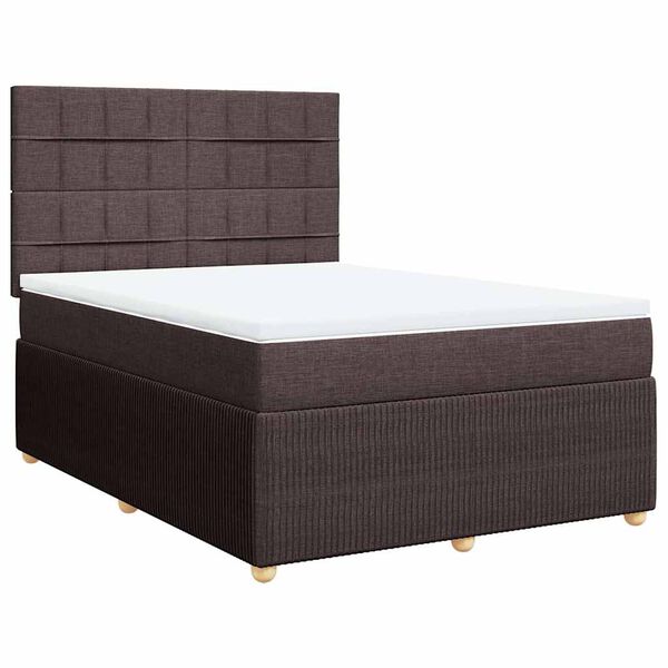 vidaXL &Kappa;&rho;&epsilon;&beta;ά&tau;&iota; Boxspring &mu;&epsilon; &Sigma;&tau;&rho;ώ&mu;&alpha; &Sigma;&kappa;&omicron;ύ&rho;&omicron; &Kappa;&alpha;&phi;έ 140x190 &epsilon;&kappa;. &Upsilon;&phi;&alpha;&sigma;&mu;ά&tau;&iota;&nu;&omicron;