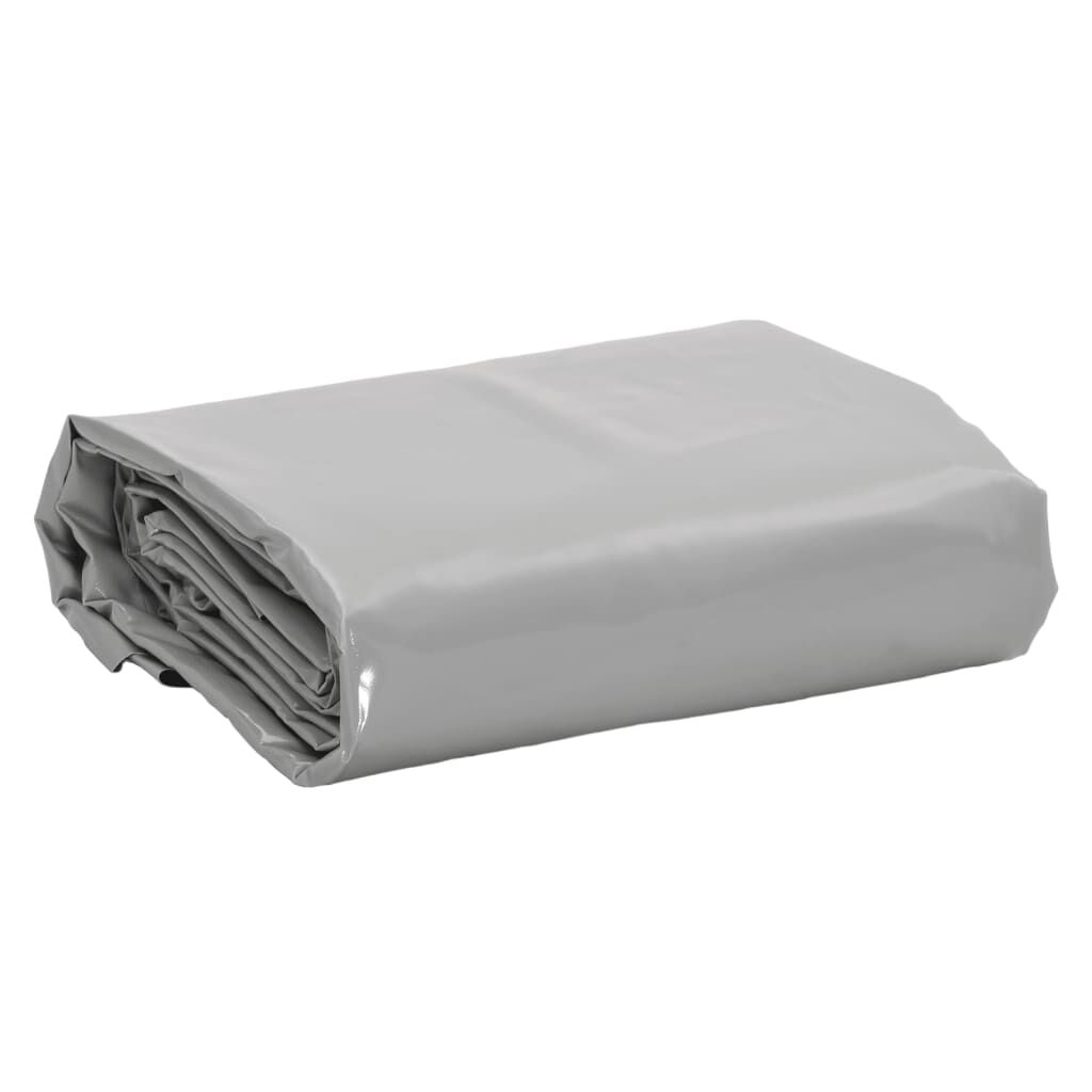 vidaXL Μουσαμάς Γκρι 6 x 8 μ. 600 γρ./μ²