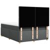 vidaXL Κρεβάτι Boxspring με Στρώμα Σκούρο Γκρι 160x200 εκ Υφασμάτινο