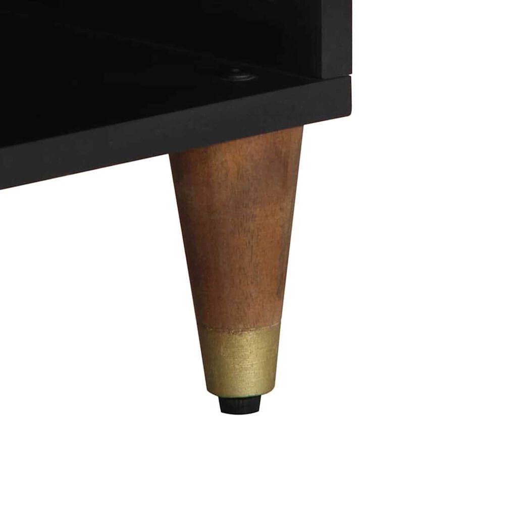 vidaXL Ντουλάπι TV με ράφι Καφέ 80 x 33.5 x 46 εκ. Μασίφ ξύλο μάνγκο