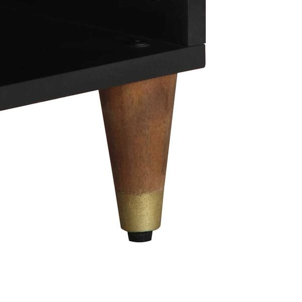 vidaXL Ντουλάπι TV με ράφι Καφέ 80 x 33.5 x 46 εκ. Μασίφ ξύλο μάνγκο