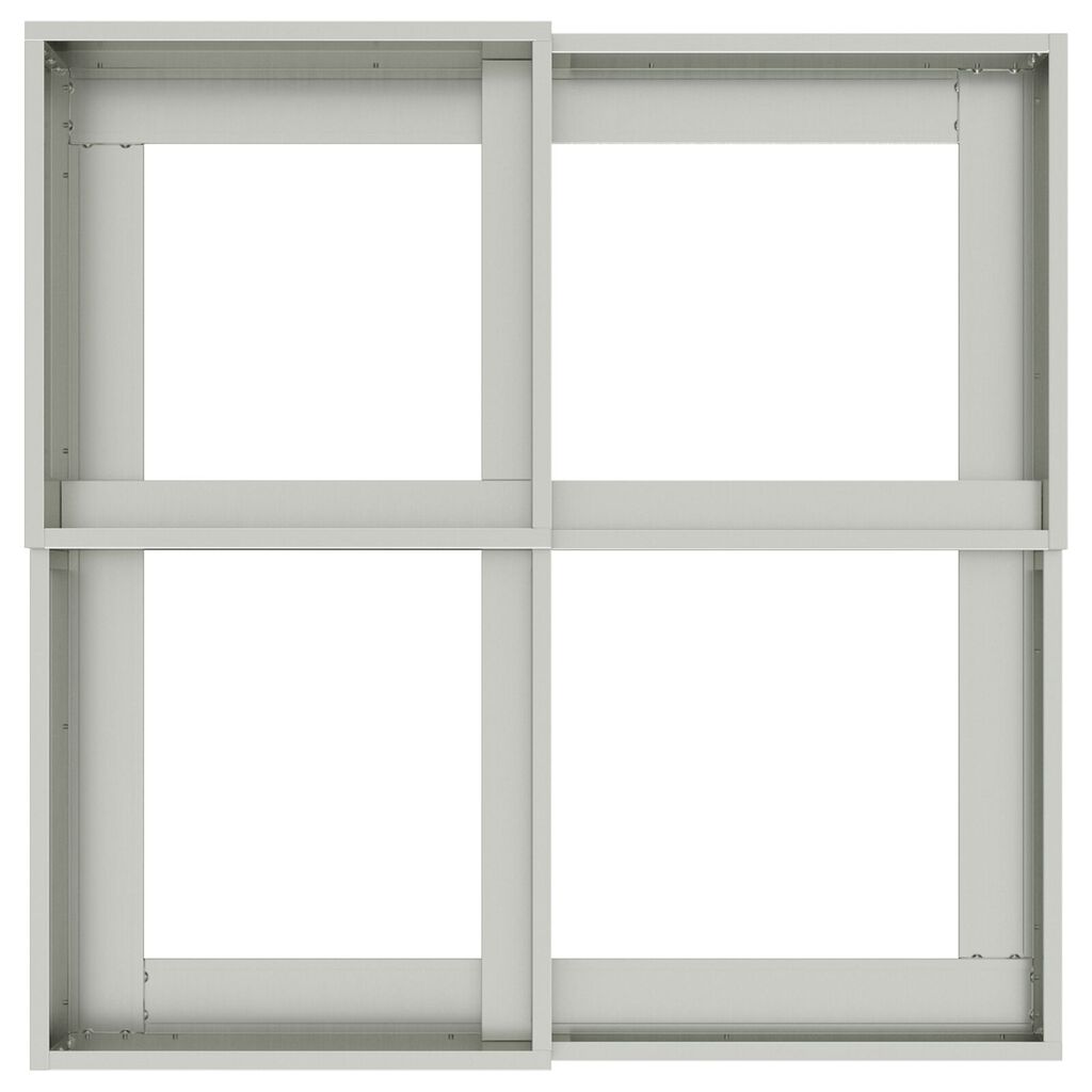 vidaXL Κηπευτικός Δοχείο 100x100x60 εκ Γαλβανισμένο Χάλυβα