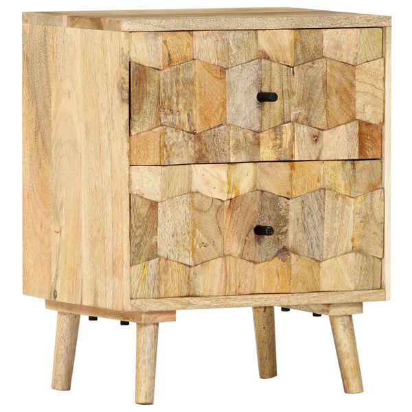 vidaXL Κομοδίνο 40 x 30 x 50 εκ. από Μασίφ Ξύλο Μάνγκο