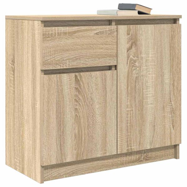 vidaXL Συρταριέρα με Συρτάρια Sonoma Δρυς 71x35x65 εκ. από Επεξ. Ξύλο