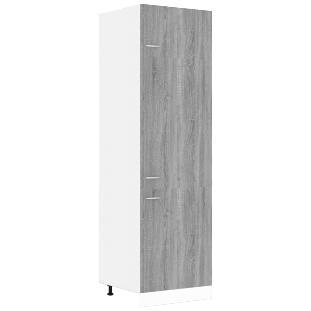 vidaXL Ντουλάπι Ψυγείου Lyon Γκρι sonoma 60x57x207 εκ. Επεξεργ. Ξύλο