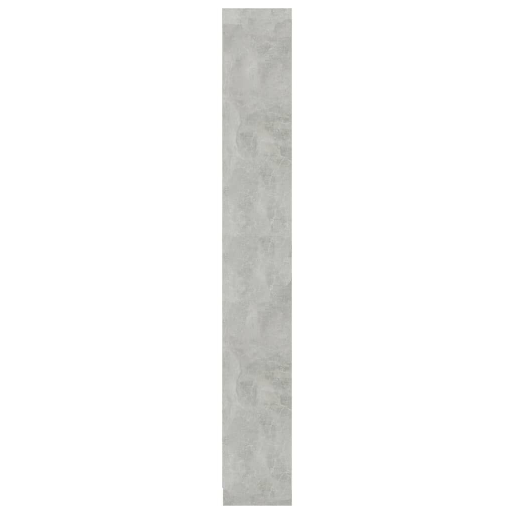 vidaXL Βιβλιοθήκη με 5 Ράφια Γκρι Σκυροδέμ. 40x24x175 εκ. Επεξ. Ξύλο