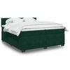 vidaXL &Kappa;&rho;&epsilon;&beta;ά&tau;&iota; Boxspring &mu;&epsilon; &Sigma;&tau;&rho;ώ&mu;&alpha; &Sigma;&kappa;&omicron;ύ&rho;&omicron; &Pi;&rho;ά&sigma;&iota;&nu;&omicron; 200x200&epsilon;&kappa;. &Beta;&epsilon;&lambda;&omicron;ύ&delta;&iota;&nu;&omicron;