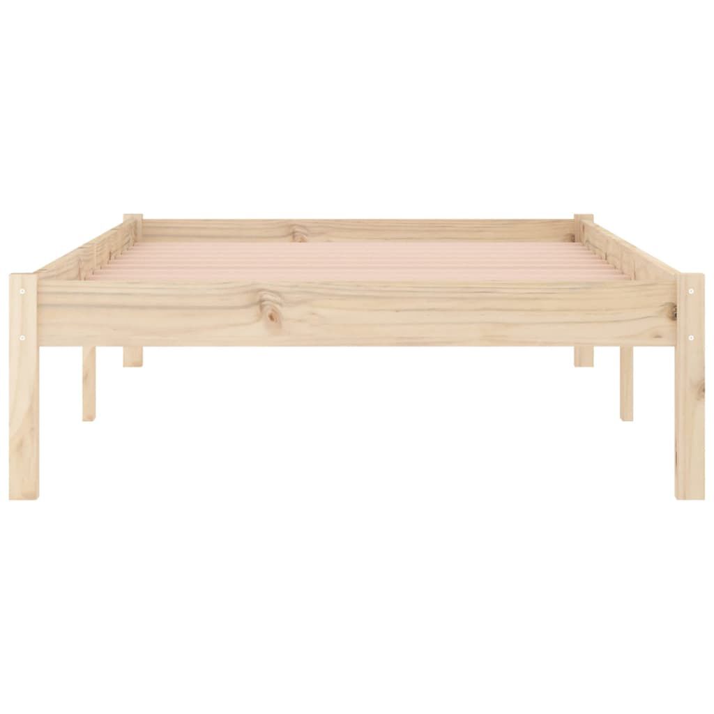 vidaXL Σκελετός Κρεβατιού Χωρίς Στρώμα Twin 100x190εκ. Μασίφ Πεύκο