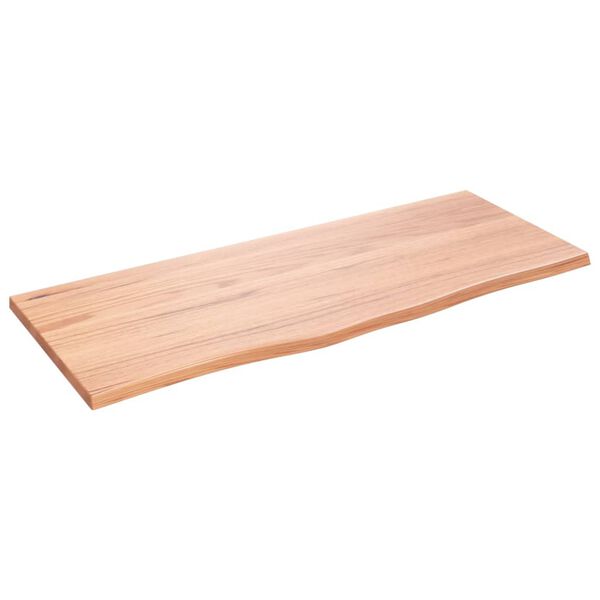 vidaXL Επιφάνεια Τραπεζιού Αν. Καφέ 100x40x2 εκ Επεξ. Μασίφ Ξύλο Δρυός
