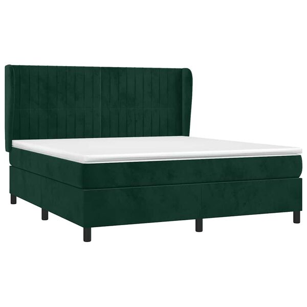 vidaXL &Kappa;&rho;&epsilon;&beta;ά&tau;&iota; Boxspring &mu;&epsilon; &Sigma;&tau;&rho;ώ&mu;&alpha; &Sigma;&kappa;&omicron;ύ&rho;&omicron; &Pi;&rho;ά&sigma;&iota;&nu;&omicron; 160x200&epsilon;&kappa;. &Beta;&epsilon;&lambda;&omicron;ύ&delta;&iota;&nu;&omicron;