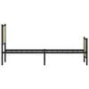 vidaXL Σκελετός Κρεβ. Χωρίς Στρώμα Sonoma Δρυς 90x200 εκ. Μεταλλικό