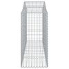 vidaXL Συρματοκιβώτια Τοξωτά 2 τεμ. 200x50x120/140 εκ. Γαλβαν. Ατσάλι