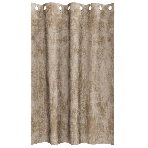 vidaXL Κουρτίνα με κουρτίνες 2 pcs Μπρονζέ 175 x 140 εκ. Βελούδο