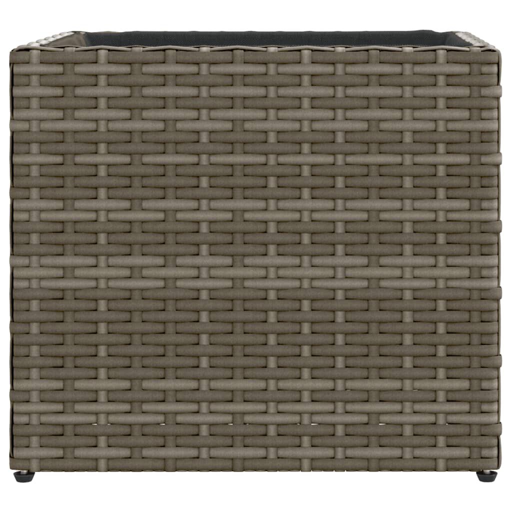 vidaXL Ζαρντινιέρα Κήπου Γκρι 36x30x32 εκ. από Συνθετικό Ρατάν