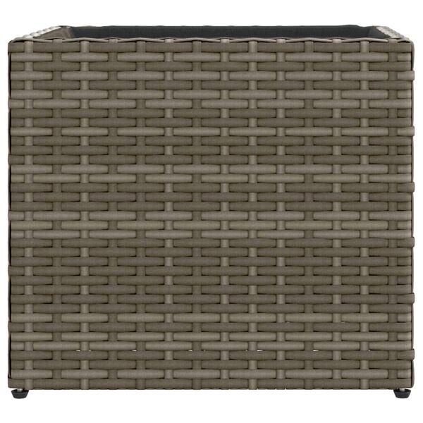 vidaXL Ζαρντινιέρα Κήπου Γκρι 36x30x32 εκ. από Συνθετικό Ρατάν