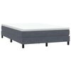 vidaXL Box Spring Κρεβάτι χωρίς στρώμα Σκούρο γκρι Βελούδινο