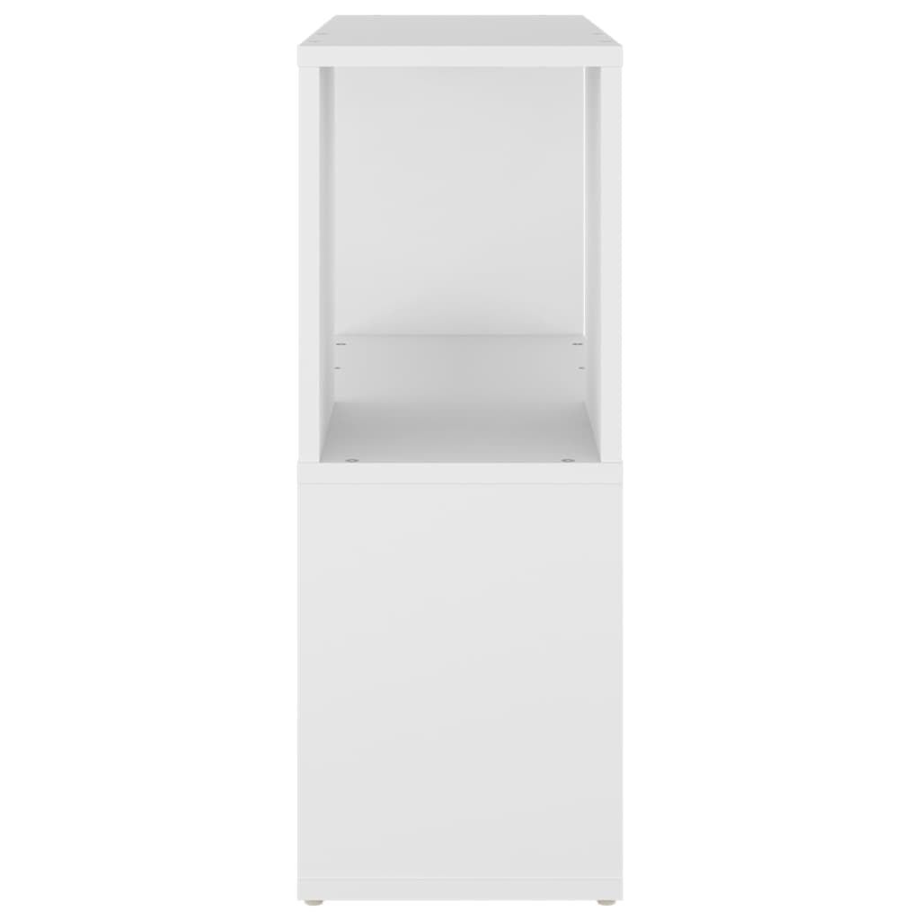vidaXL Βιβλιοθήκη Λευκή 60 x 24 x 63 εκ. από Επεξ. Ξύλο