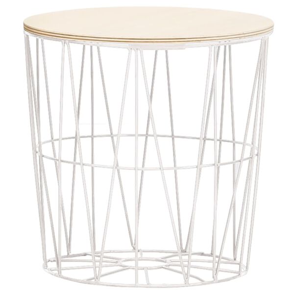 vidaXL Τραπεζάκια Σαλονιού 4 τεμ. Λευκά