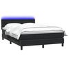 vidaXL &Kappa;&rho;&epsilon;&beta;ά&tau;&iota; Boxspring &mu;&epsilon; &Sigma;&tau;&rho;ώ&mu;&alpha; & LED &Mu;&alpha;ύ&rho;&omicron; 160x220 cm &Beta;&epsilon;&lambda;&omicron;ύ&delta;&iota;&nu;&omicron;