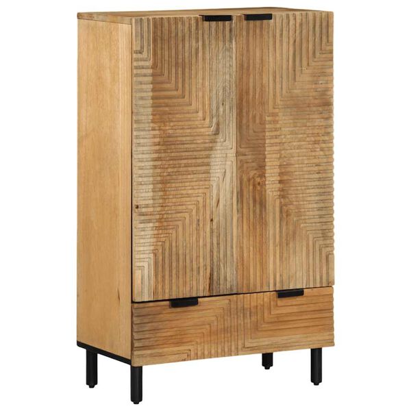 vidaXL Highboard καφέ 60x33x100 cm μασίφ ξύλο Mango