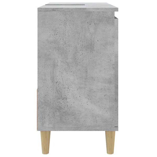 vidaXL Ντουλάπι Μπάνιου Γκρι Σκυροδέματος 65x33x60 εκ. Επεξ. Ξύλο