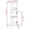 vidaXL Ντουλάπι Μπάνιου Sonoma Δρυς 30x30x100 εκ. Επεξεργασμένο Ξύλο