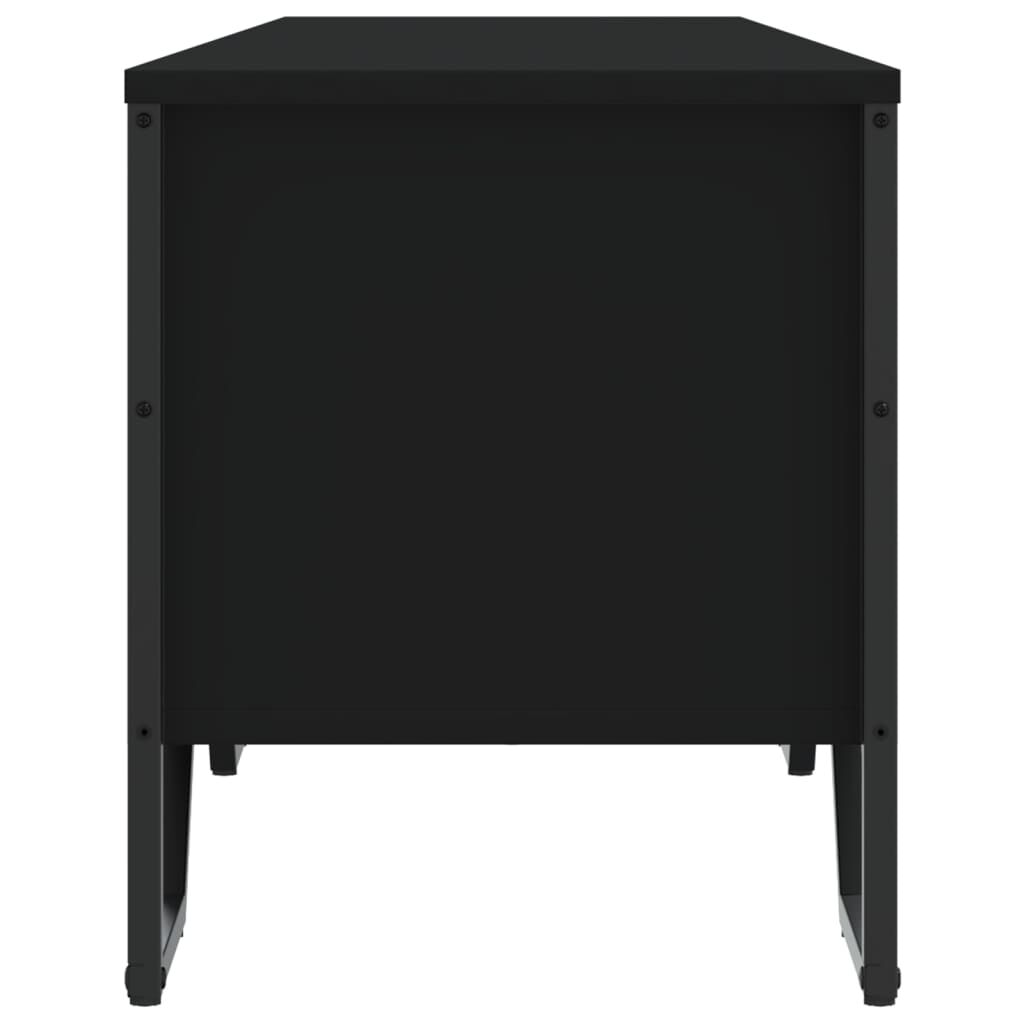 vidaXL Έπιπλο Τηλεόρασης Μαύρο 180x34x41 εκ. από Επεξεργ. Ξύλο