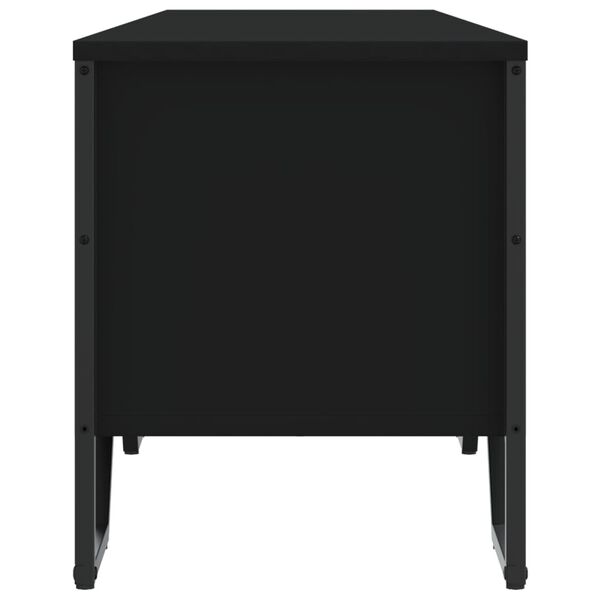 vidaXL Έπιπλο Τηλεόρασης Μαύρο 180x34x41 εκ. από Επεξεργ. Ξύλο