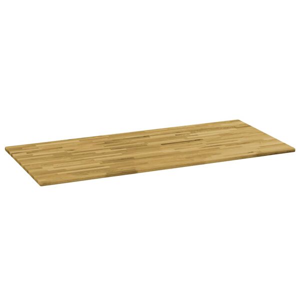 vidaXL Επιφάνεια Τραπεζιού Ορθογώνια 23 χιλ 140x60 εκ Μασίφ Ξύλο Δρυός