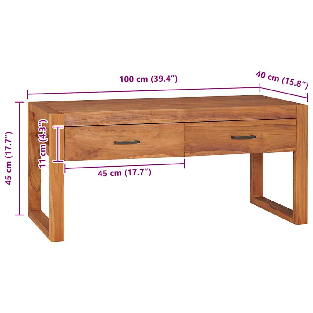 vidaXL Έπιπλο Τηλεόρασης 100 x 40 x 45 εκ. από Ανακυκλωμένο Ξύλο Teak