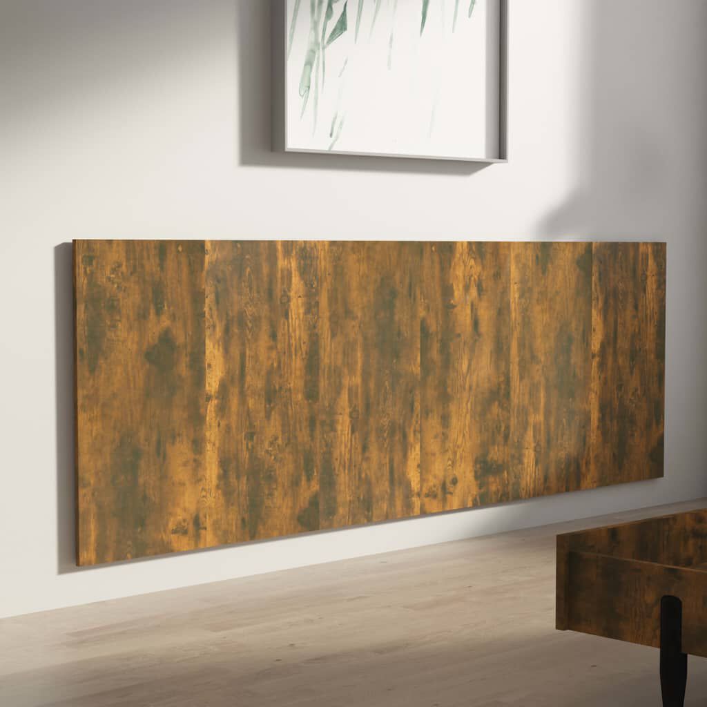 vidaXL Κεφαλάρι Τοίχου Καπνιστή Δρυς 240x1,5x80 εκ. Επεξεργασμένο Ξύλο